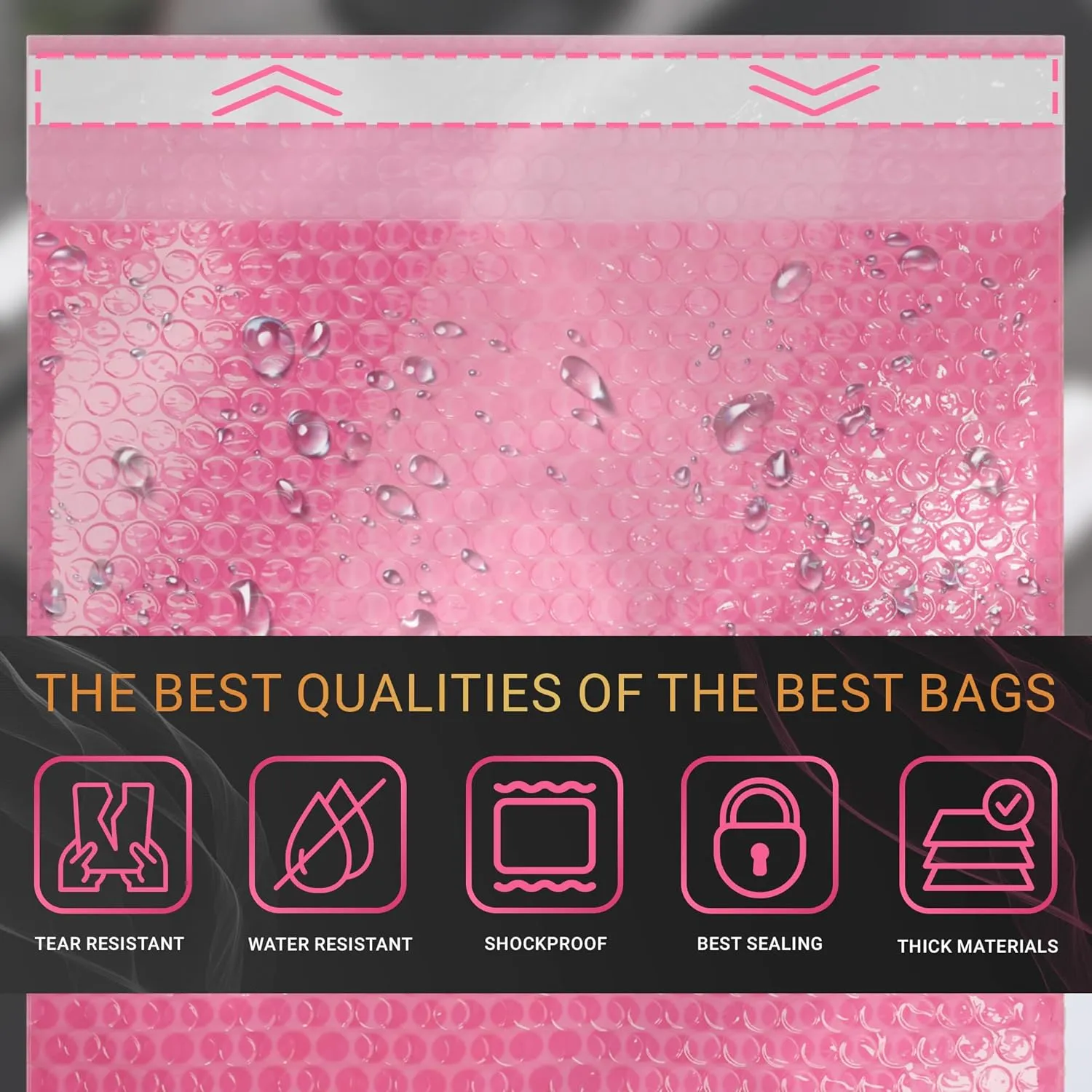APQ Pack of 25 Anti-Static Bubble Out Bags 4x10.5. Resealable Static Shielding Bag 4 x 10.5. Bubble Cushioning Pouch Bag for Packaging, Storing Sensitive Electronic Components.