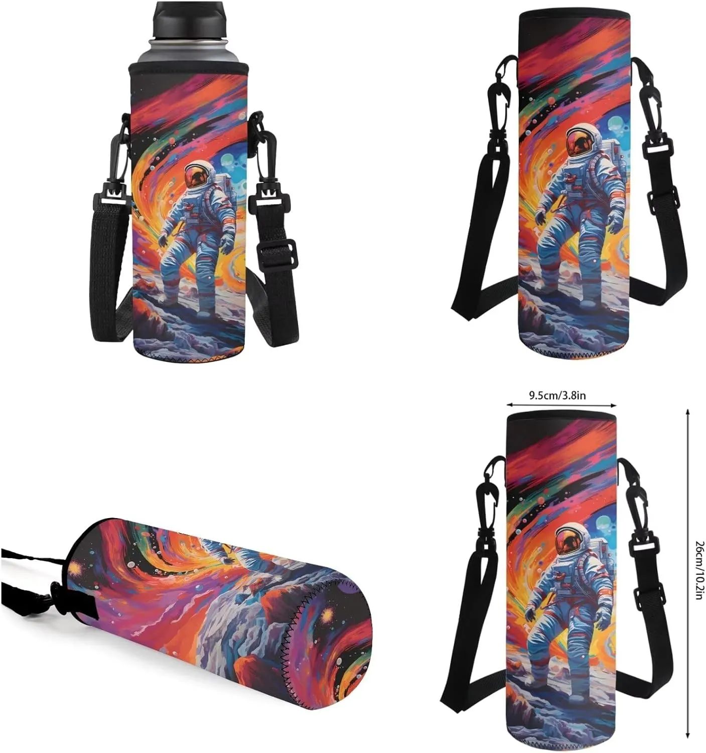 Astronaut Galaxy Teen Backpack and Lunch Box Set of 4 Lightweight School Bookpack for 5th 6th Grade Big Capacity Backpack for Boys with Pencil Bags for Boy Schoolbags