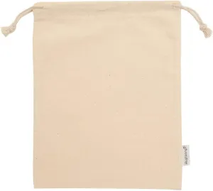 Augbunny 100% Cotton 8- by 10-Inch Muslin Bags with Drawstring, 12-Pack