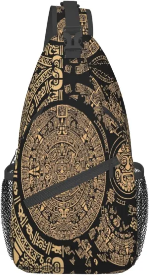 Aztec Sling Backpack Chest Bag Crossbody Shoulder Bag Gym Cycling Travel Hiking Daypack For Men Women
