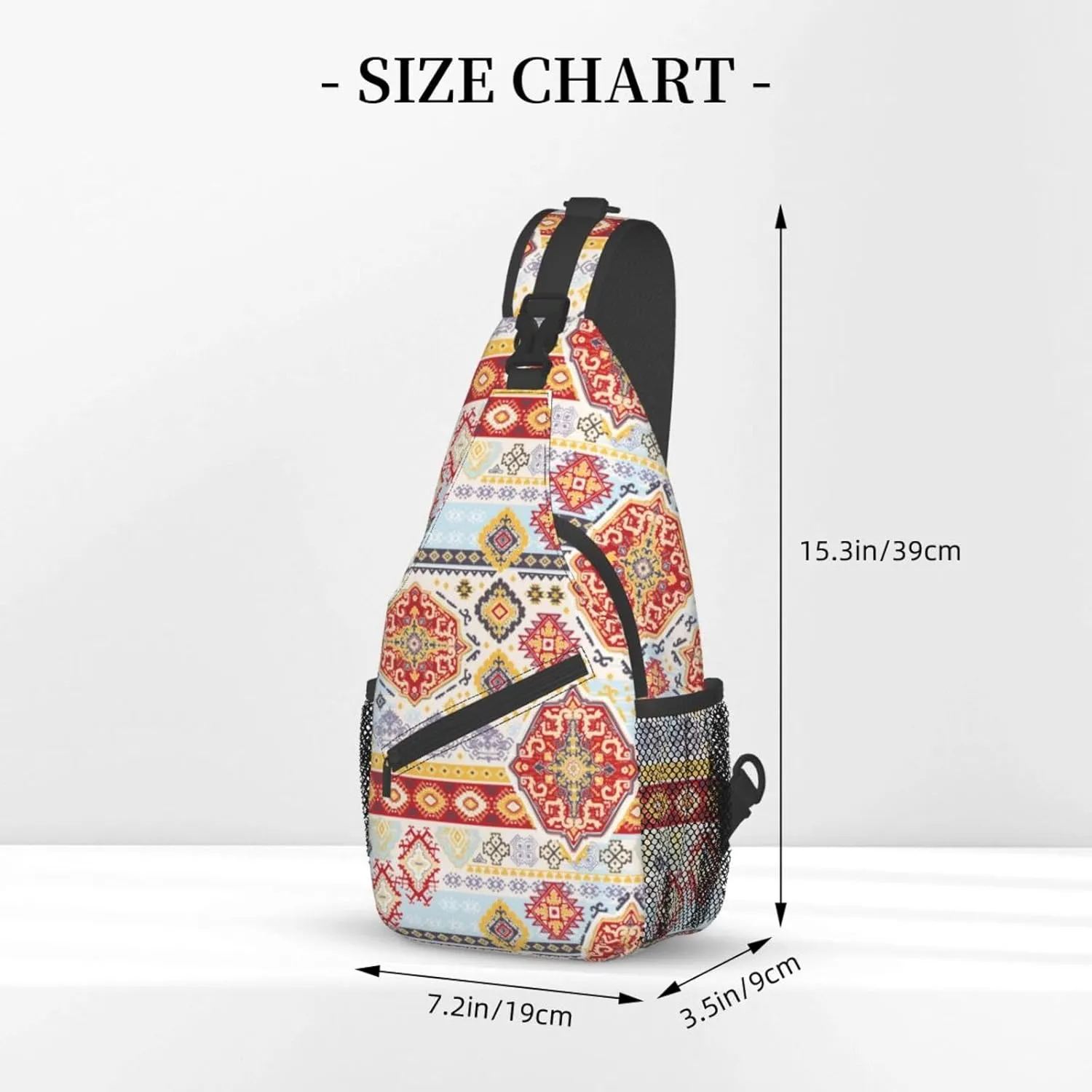 Aztec Sling Backpack Chest Bag Crossbody Shoulder Bag Gym Cycling Travel Hiking Daypack For Men Women