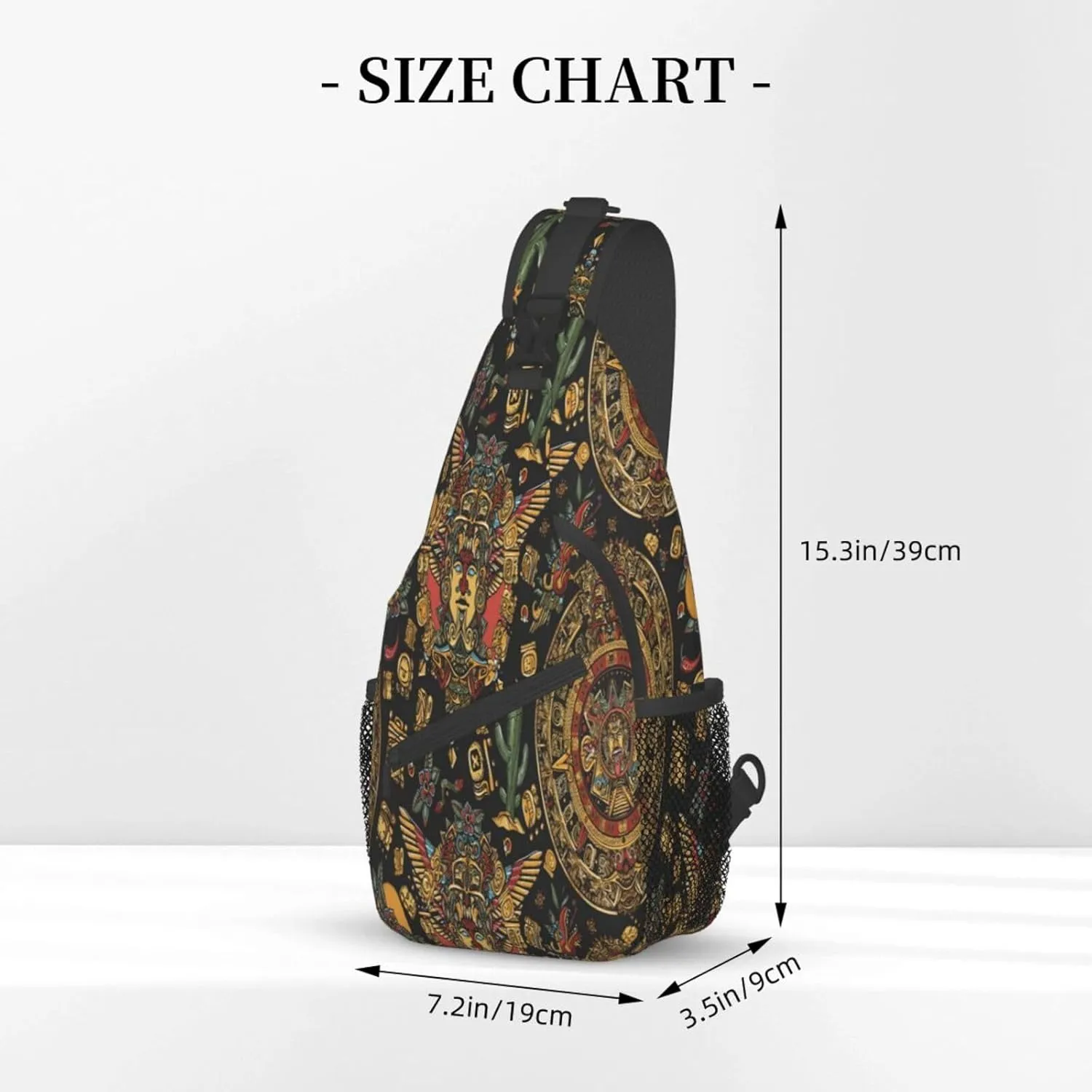 Aztec Sling Backpack Chest Bag Crossbody Shoulder Bag Gym Cycling Travel Hiking Daypack For Men Women