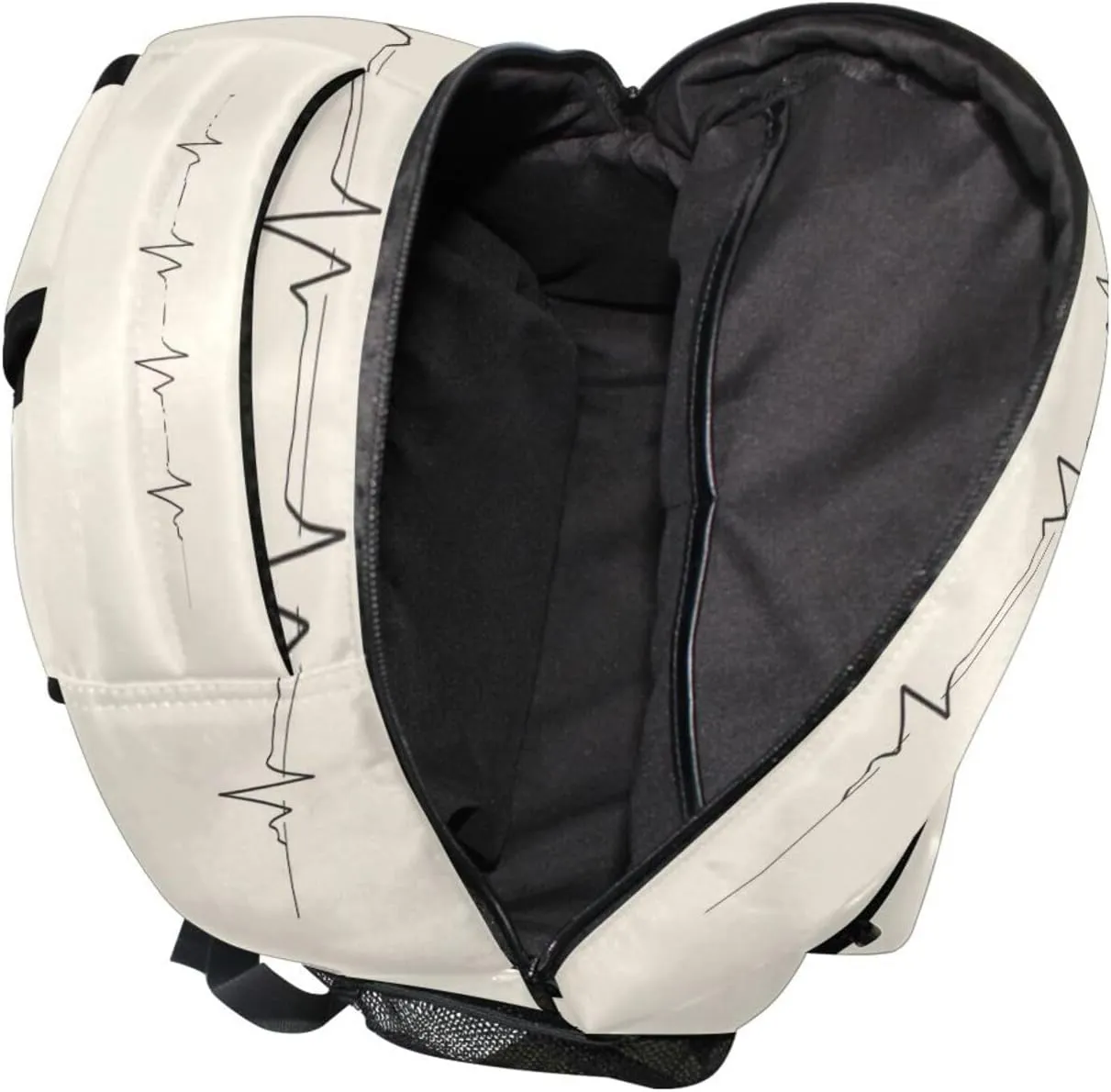 Backpacks for Men and Women Fashion Diaper Bag Backpack with Chest Strap for Travel Trip Doctors Day Electrocardiogram