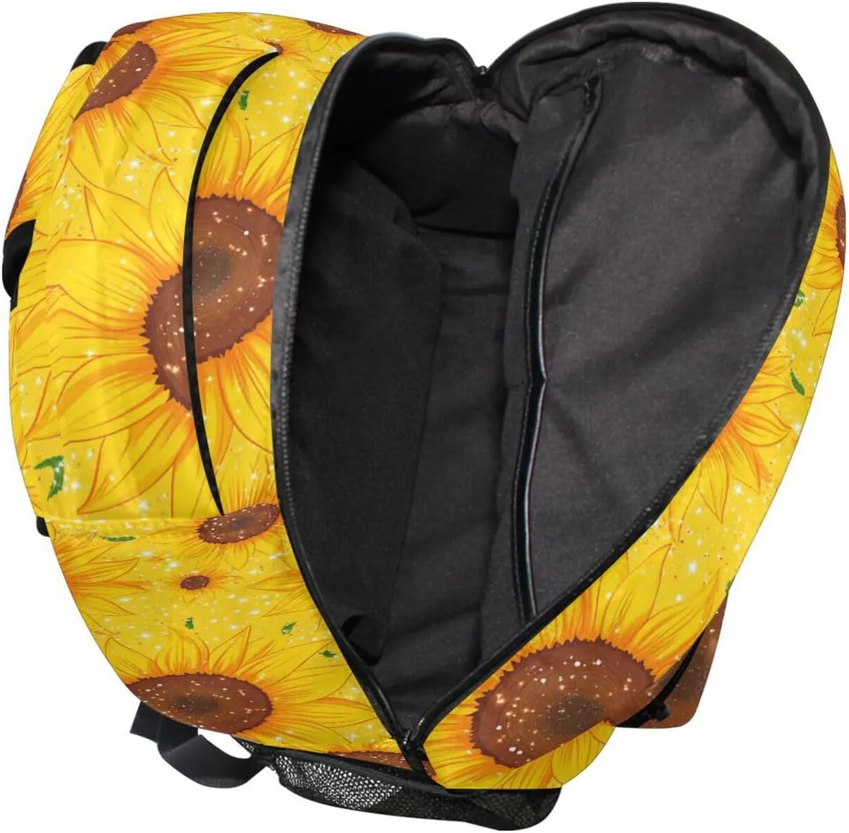 Backpacks for Teenager Fashion Sports Backpack with Chest Strap Gift Men & Women Parents' Day Beautiful Sunflower