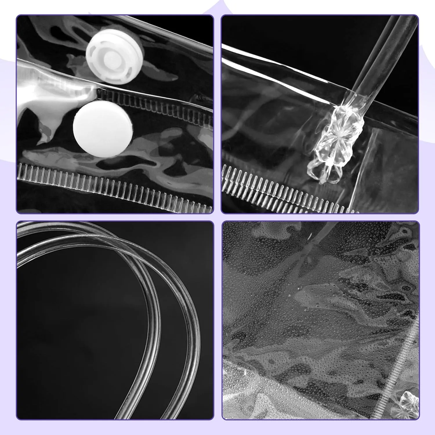 BadenBach 12 PCS Clear Gift Bags with Handle, 7.87" x 7.87" x 3.15",Small Transparent Plastic Gift Bags Bulk Reusable Clear Party Favors Goodie Bag for Birthday Party Wedding Baby Shower Mother's Day