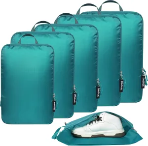 BAGAIL 4 Set/6 Set Ultralight Compression Packing Cubes Packing Organizer for Travel Accessories Luggage Suitcase Backpack