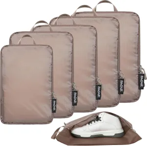BAGAIL 4 Set/6 Set Ultralight Compression Packing Cubes Packing Organizer for Travel Accessories Luggage Suitcase Backpack