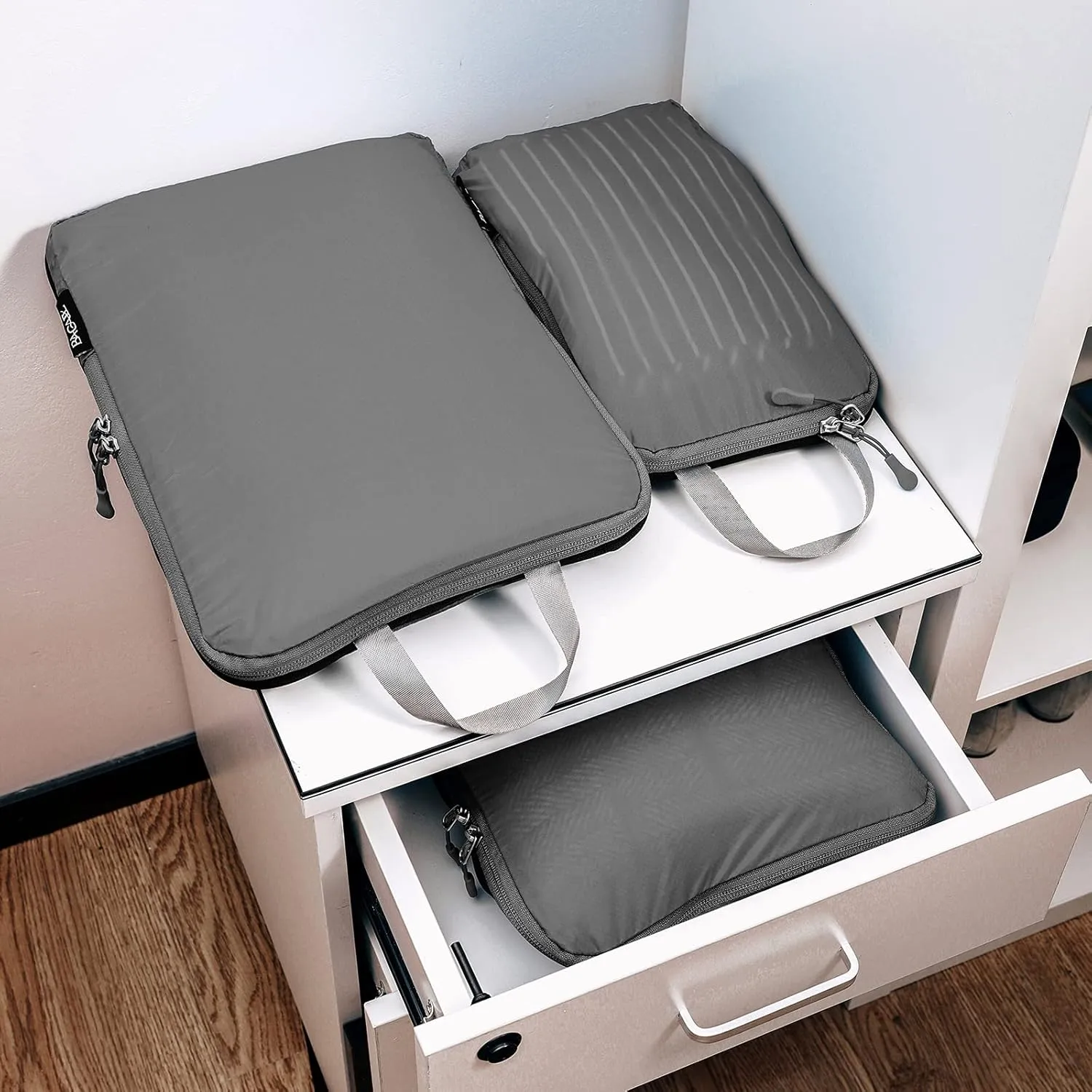 BAGAIL 5 Set/6 Set Ultralight Compression Packing Cubes Travel Accessories Expandable Packing Organizers