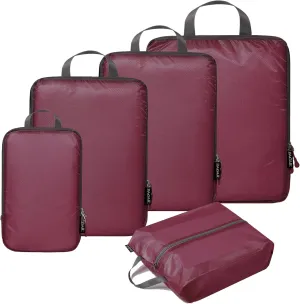 BAGAIL 5 Set/6 Set Ultralight Compression Packing Cubes Travel Accessories Expandable Packing Organizers