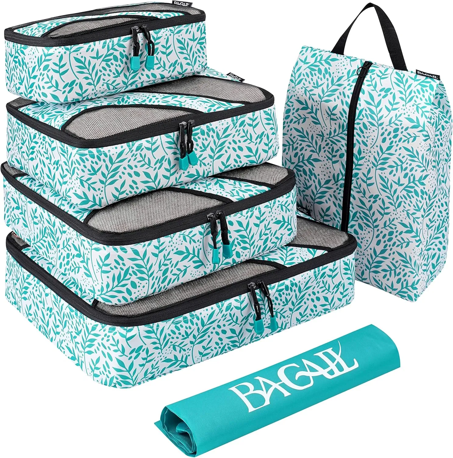 BAGAIL 6 Set Packing Cubes,Travel Luggage Packing Organizers