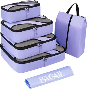BAGAIL 6 Set Packing Cubes,Travel Luggage Packing Organizers