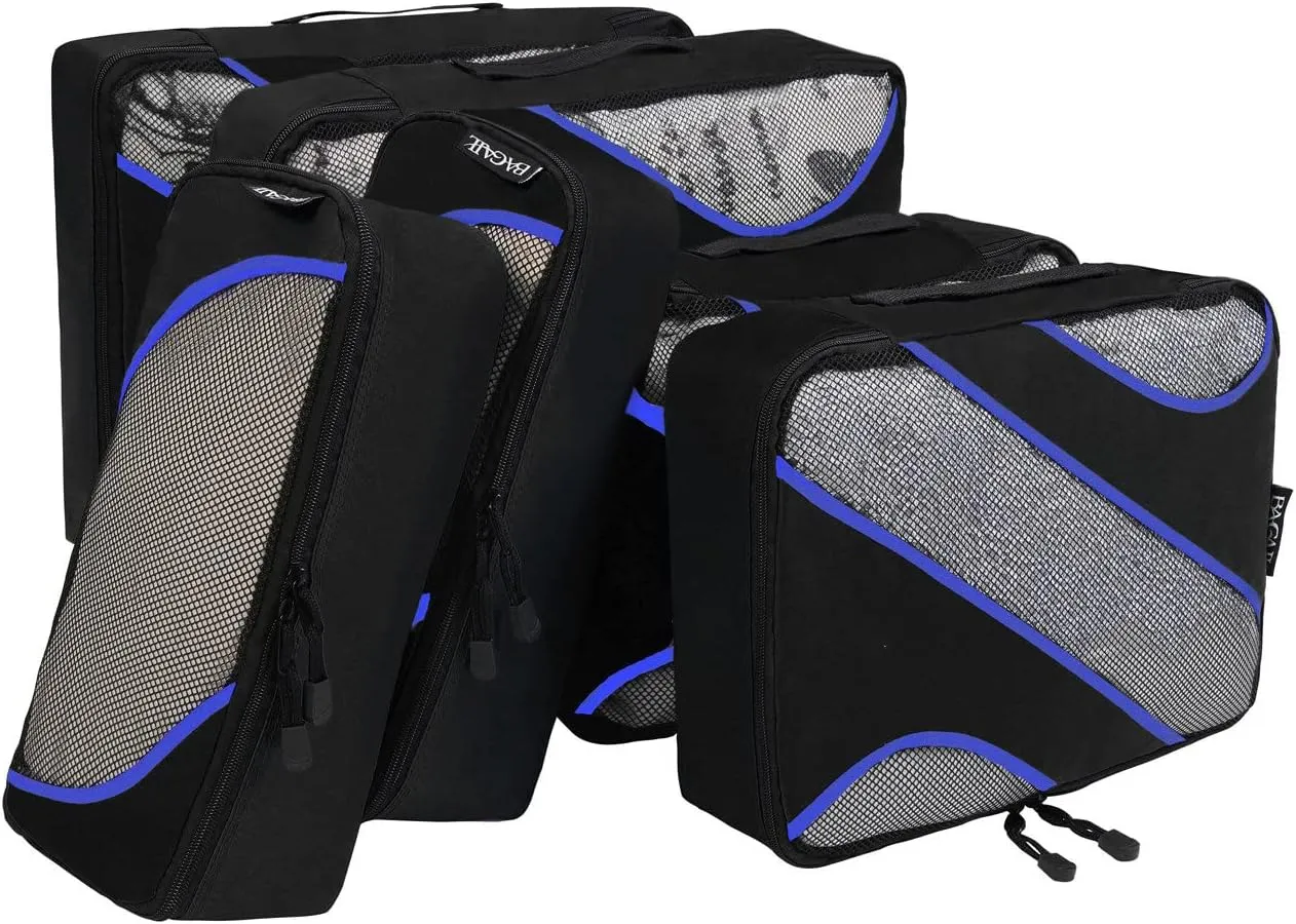 BAGAIL 6 Set Packing Cubes,Travel Luggage Packing Organizers