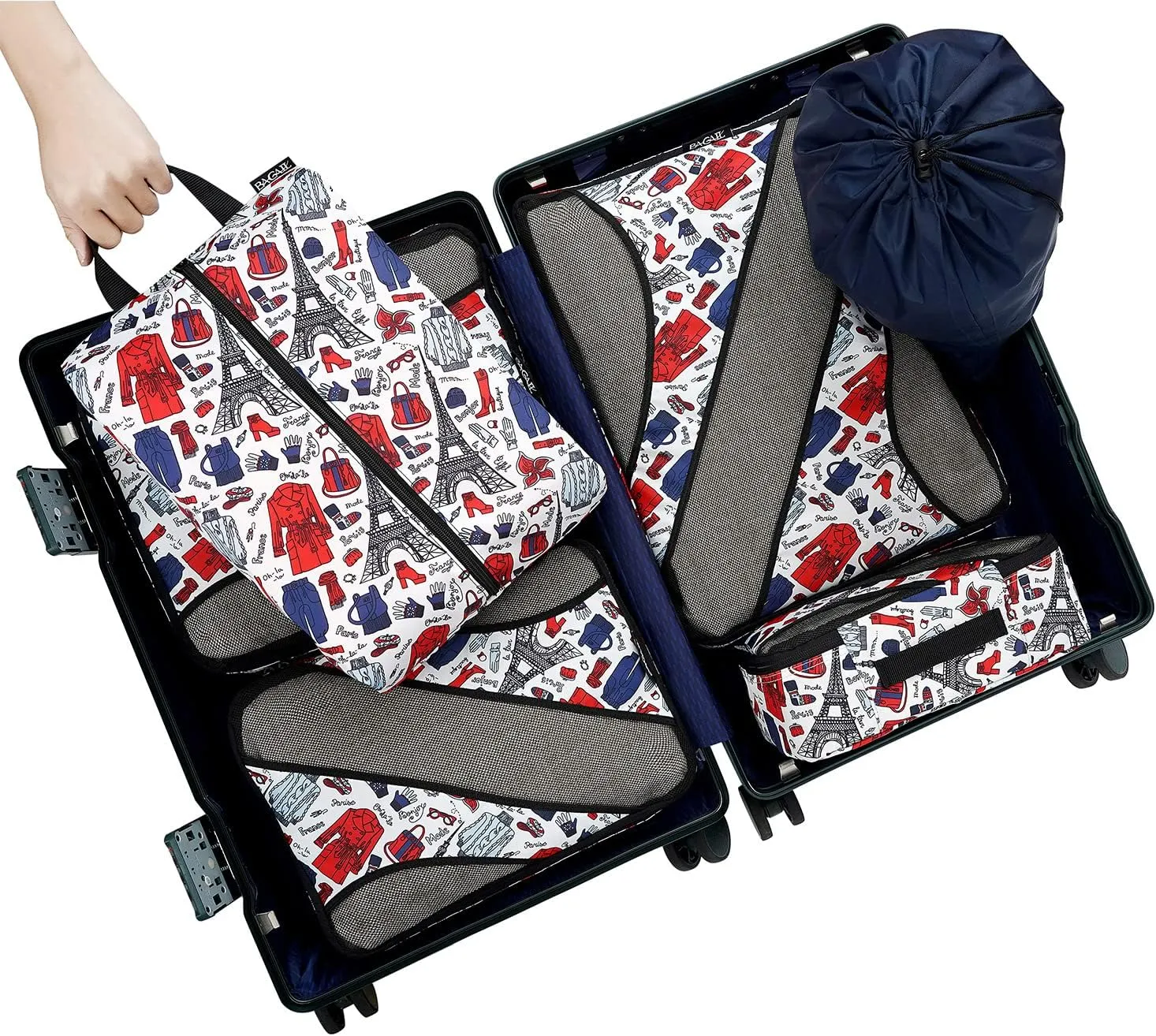 BAGAIL 6 Set Packing Cubes,Travel Luggage Packing Organizers
