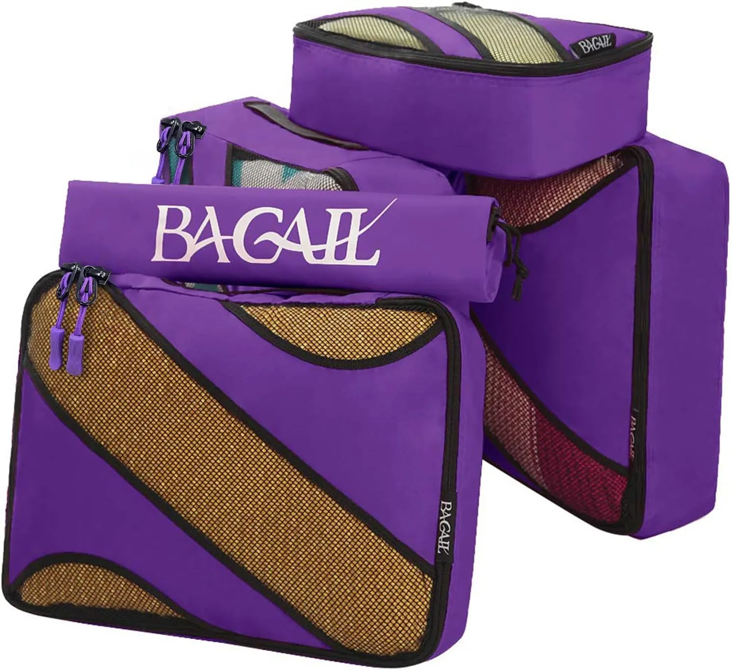 BAGAIL 6 Set Packing Cubes,Travel Luggage Packing Organizers