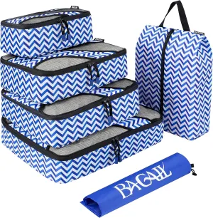 BAGAIL 6 Set Packing Cubes,Travel Luggage Packing Organizers