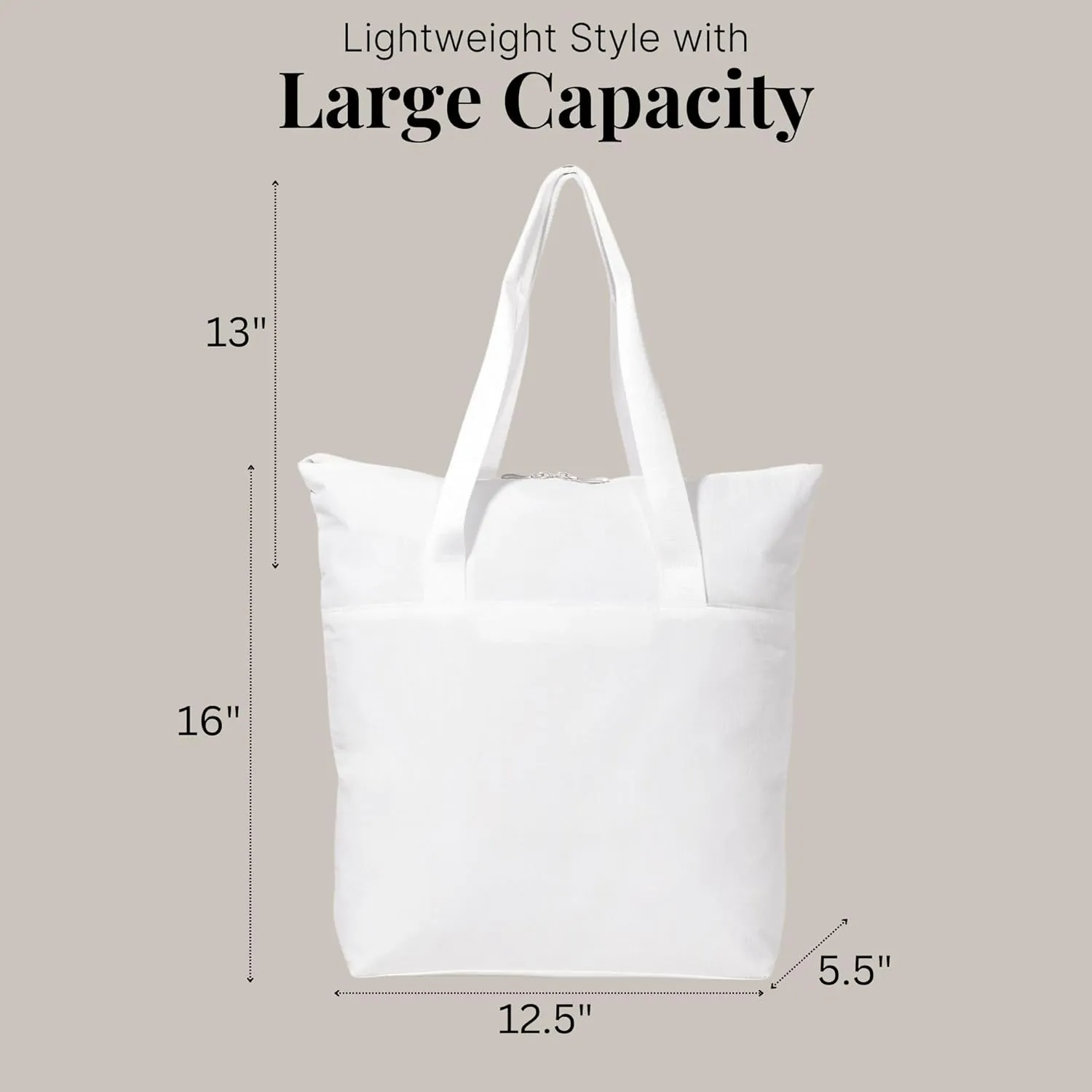 Baggallini Swift Tote Bag for Women - Lightweight 12x16 Nylon Zipped Travel Carry On Bag w/Luggage Sleeve