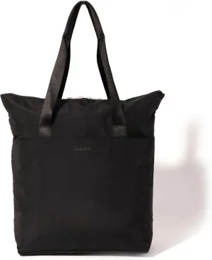 Baggallini Swift Tote Bag for Women - Lightweight 12x16 Nylon Zipped Travel Carry On Bag w/Luggage Sleeve