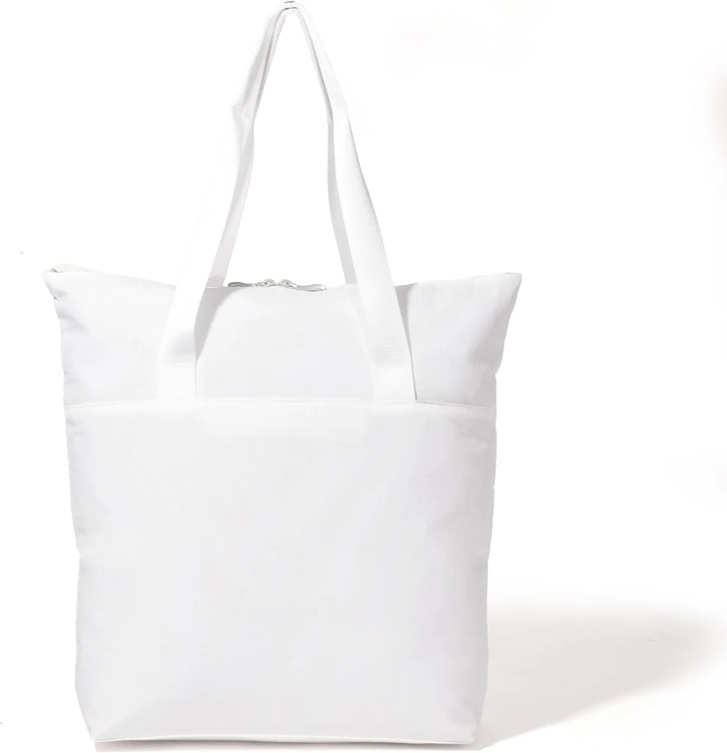 Baggallini Swift Tote Bag for Women - Lightweight 12x16 Nylon Zipped Travel Carry On Bag w/Luggage Sleeve