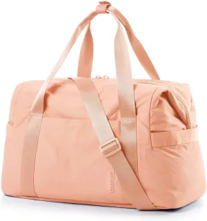 BAGSMART BAGSMART Gym Bag for Women, Carry on Weekender Overnight Travel Duffel Bags with Trolley Sleeve, Personal Item Travel Bag Tote Workout Dance Bag(Orange,Medium)