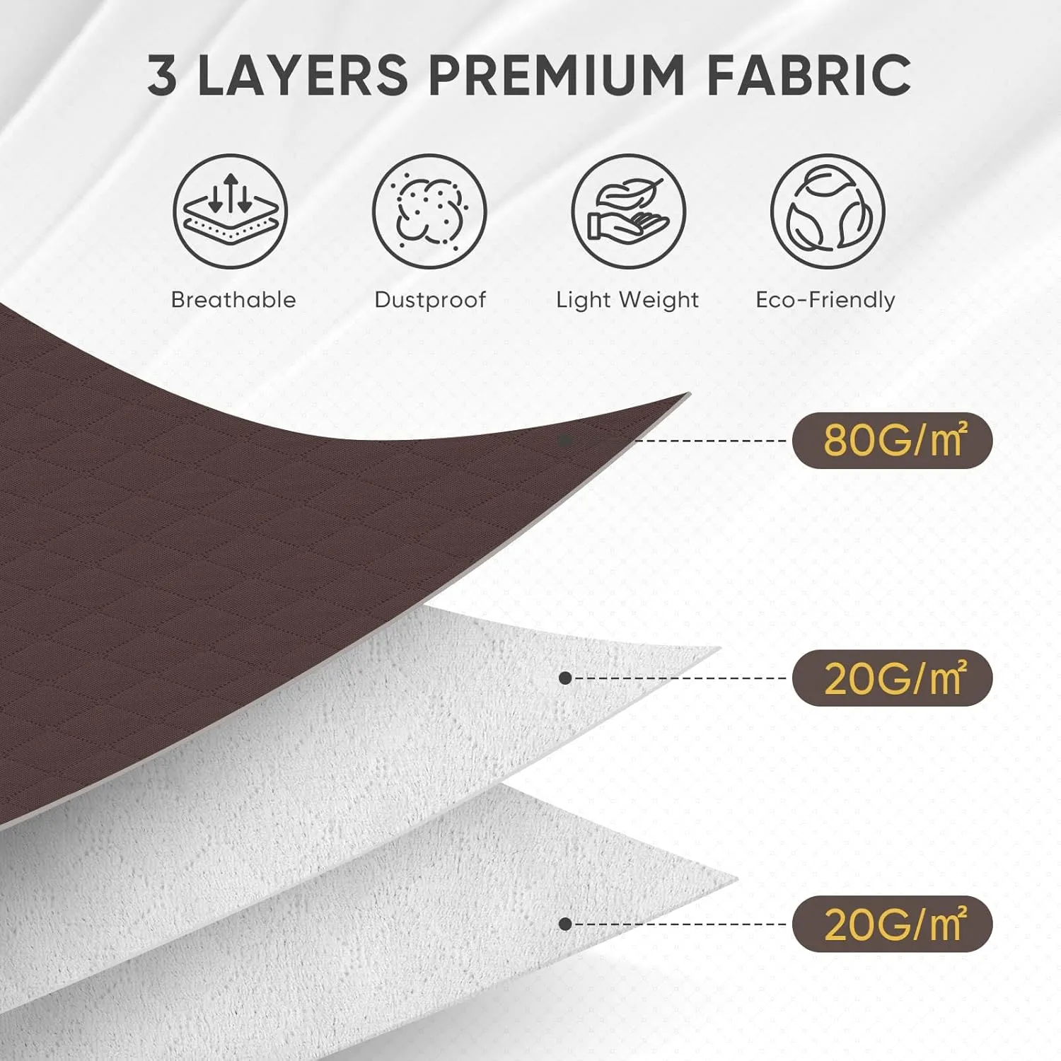 BALEINE 3 Pack Clothes Storage Bags, 24 Gallon Storage Containers with Reinforced Handle, Sturdy Zipper, Closet Organizer for Blanket, Comforter, Pillow, Bedding (Beige, 3 Pack)