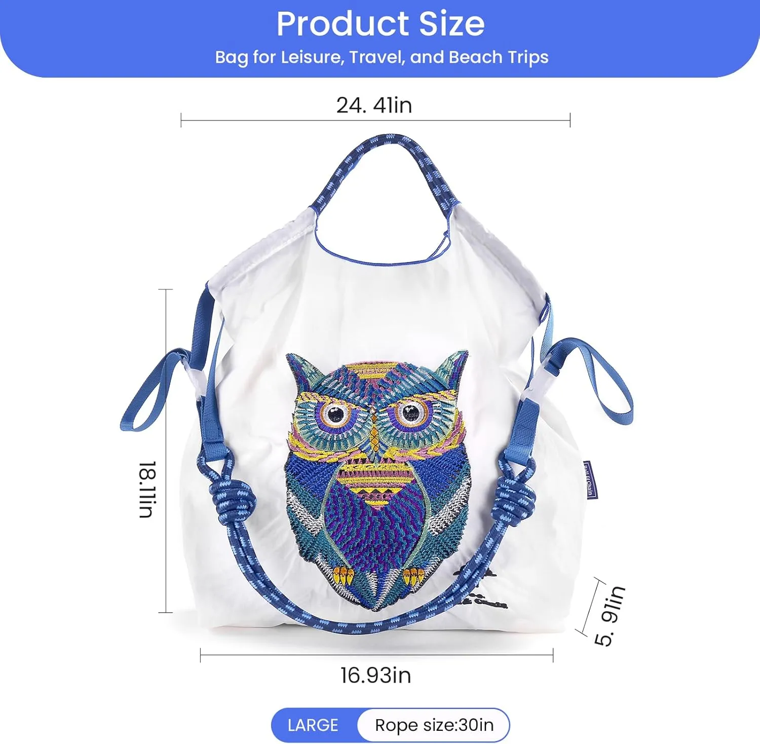 Ball&Chain Nylon Travel Tote Bag for Women，Lightweight Medium Reusable Grocery Shopping Cloth Bags，Suitable for Daily Life