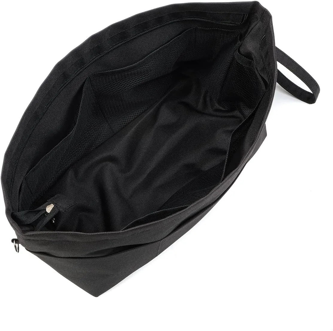 BARVEN Purse Oxford Organizer Insert for Handbag Repels Dirt Sturdy Durable Bag Organizer with Zipper 10 Pockets for Speedy and Neverfull (Black, Large)