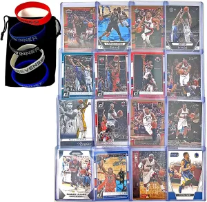 Basketball Cards: Curry, Lebron, Durant, Lillard, Kawhi Leonard, Wade, Paul George, Butler, Brandon Ingram, DeRozan, Lamarcus Aldridge, Walker, Gay, CJ Mccollum, Williams, Rose (16) Card Gift Bundle