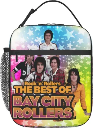 Bay City Music Rollers Lunch Bag Bento Box Reusable Cooler Bags Insulated Portable Meal Tote for Women Men