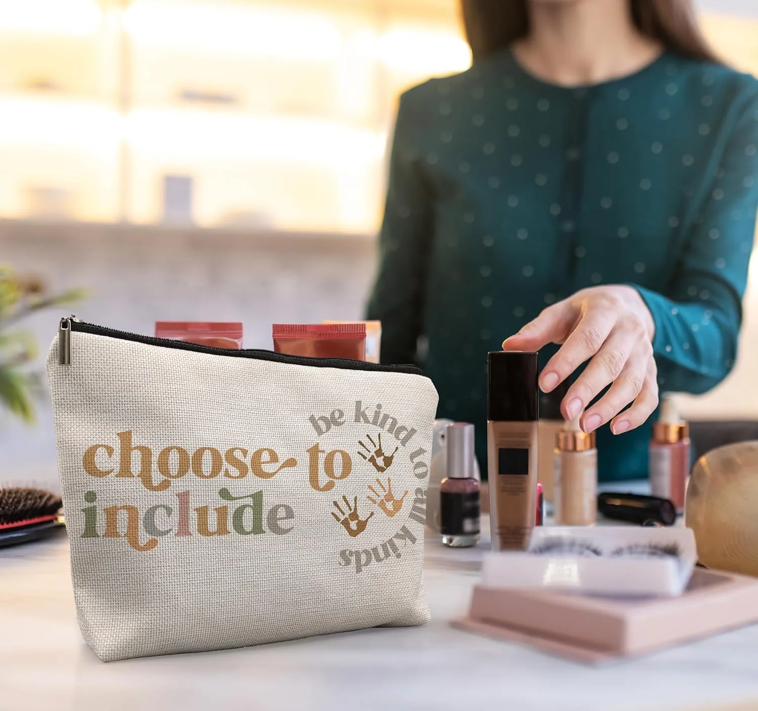 Be Kind Makeup Bags - Teacher Appreciation & Speech Therapy Gifts