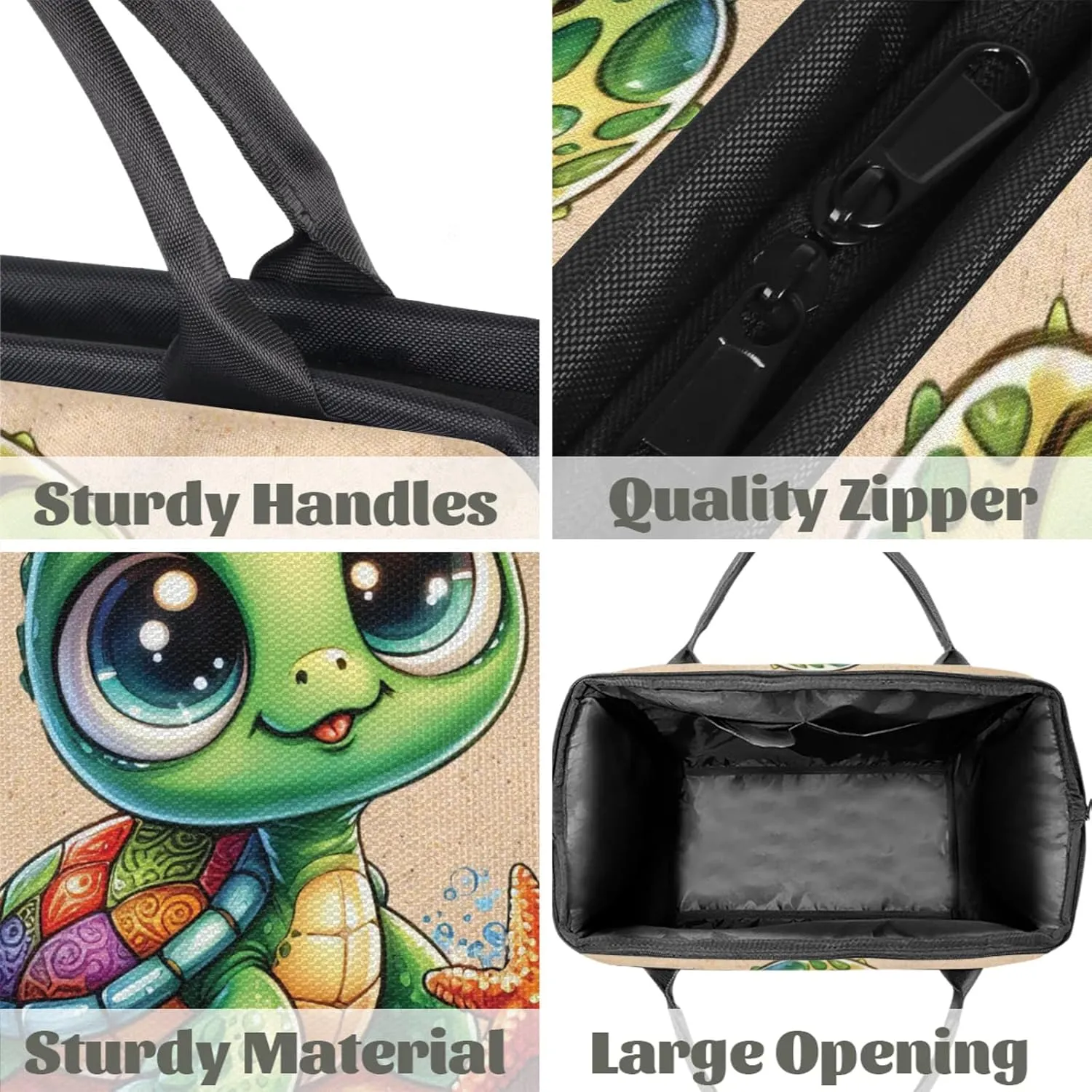 Beach Cute Animal Turtle Travel Duffel Bag Gym Tote Bag for Women Men Waterproof Weekend Overnight Bag Carry On Tote Luggage with Pocket Personal Item Bags Sports Bag fit Travel Sports Gym Yoga