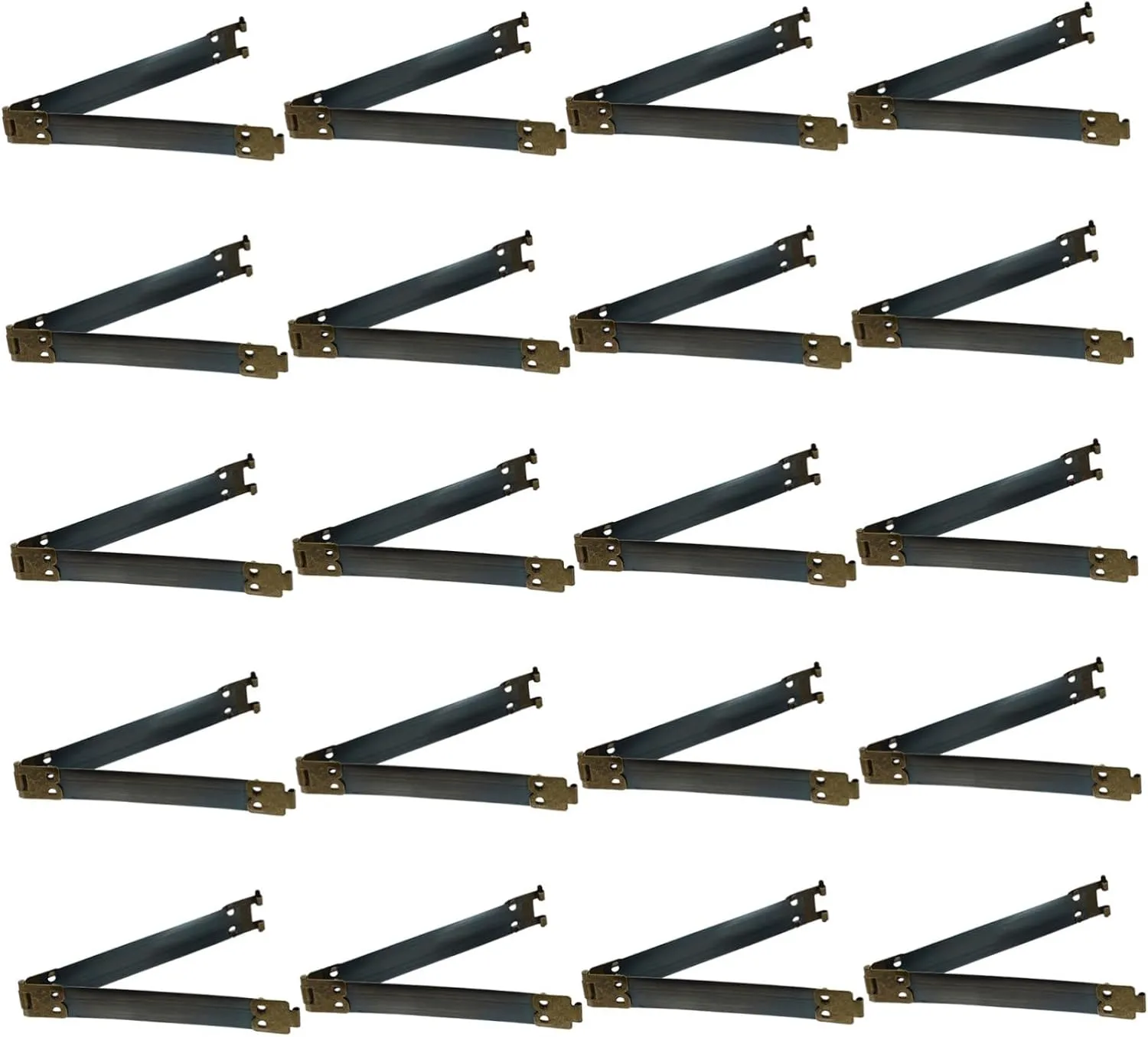 Beatifufu 20pcs Purse Hinge Metal Internal Flex Frames DIY Spring Clips Handbag Hinges Sewing Internal Handbag Hinge for Leather Fabric Canvas Random