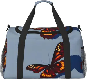 beautiful butterflies print Personal Item Bag Carry on Bag Underseat Travel Duffel Bags Gym Carry On Sports Bags