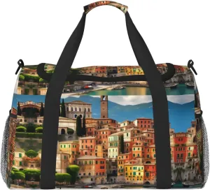 beautiful Italy print Personal Item Bag Large Duffel Bag Travel Bag Weekender Bag Gym Bag Tote Duffel bag