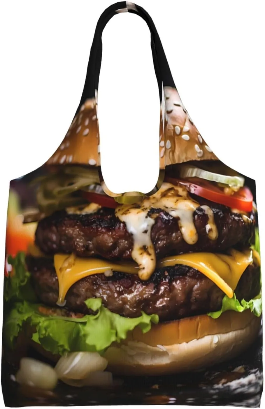 beef burger Shoulder bag - convenient to carry, suitable for shopping, work and study