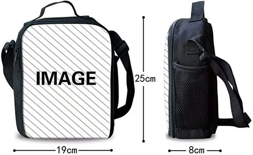 Beginterest Lightweight Backpack Sets for Kids Wolf Backpack with Insulated Lunch Box Pencil Case