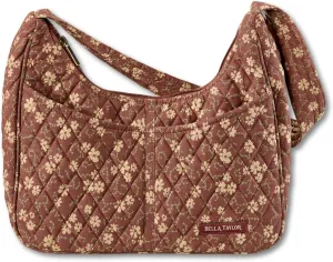 Bella Taylor Blakely - Hobo Shoulder Bag for Women - Lightweight Quilted Fabric Purse with Pockets