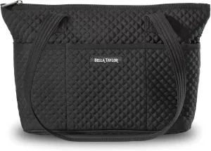 Bella Taylor Small Tote | Lightweight Quilted Fabric Purses for Women