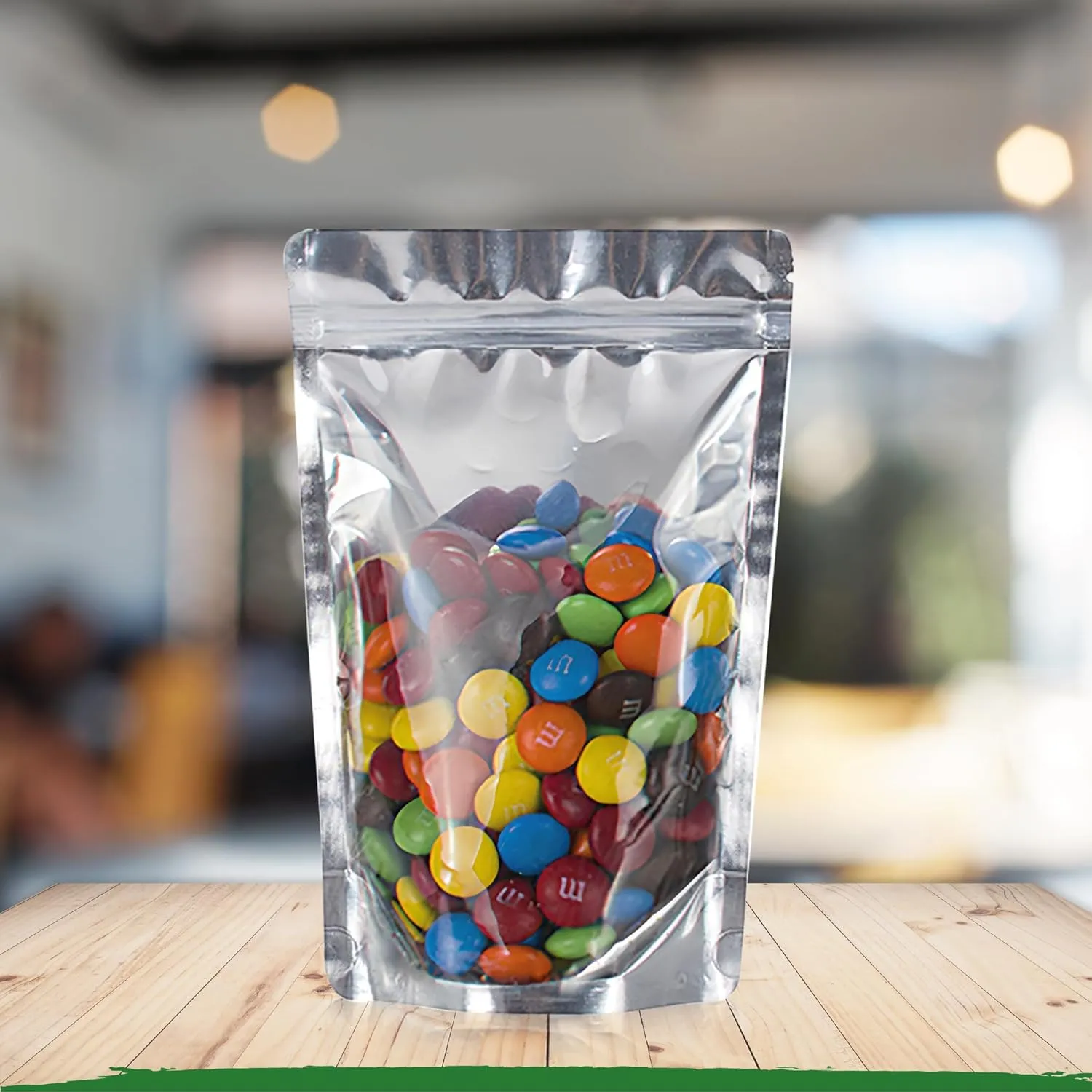 BELLE KR® 4x6 Mylar Bags for Freeze Dried Candy - Pack Of 100-7.5mil Thick - 1/2 Pint Stand Up Small Clear Mylar Bags with See Through Window for Freeze Drying - Labels Included