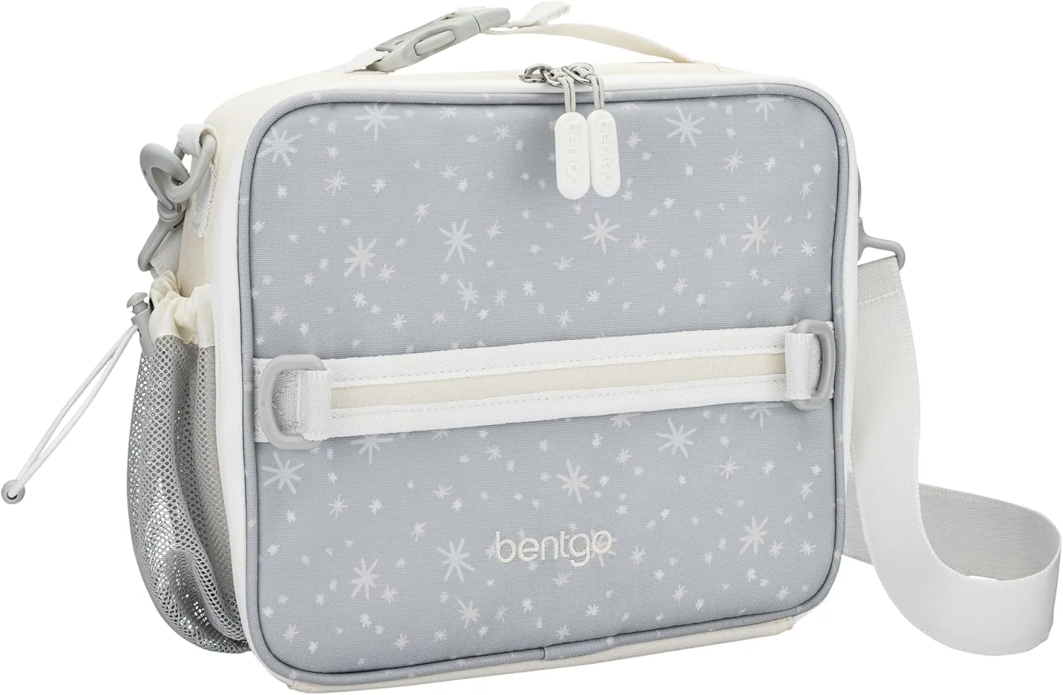 Bentgo Kids Lunch Bag (Whimsy & Wonder Collection) - Durable, Double-Insulated Lunch Bag for Kids 3 ; Holds Lunch Box/Water Bottle/Snacks; Water-Resistant Fabric & Zip Pockets (Starry Sprinkle)