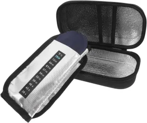 BESTYASH 1Set Insulated Medical Cooler Bag for Travel Case with Cold Packs Shockproof Storage for Medications Lightweight Portable Design for Go Use