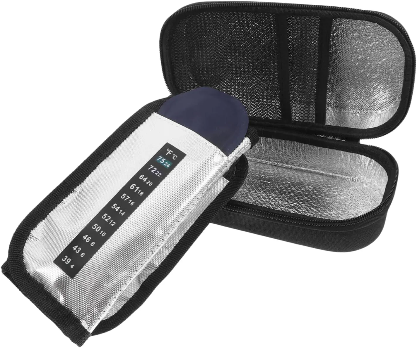 BESTYASH 1Set Insulated Medical Cooler Bag for Travel Case with Cold Packs Shockproof Storage for Medications Lightweight Portable Design for Go Use