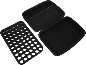 BESTYASH Essential Oil Bottle Bag 60-grid Storage Case Zipper Drop-proof Travel Organizer for Essential Oils