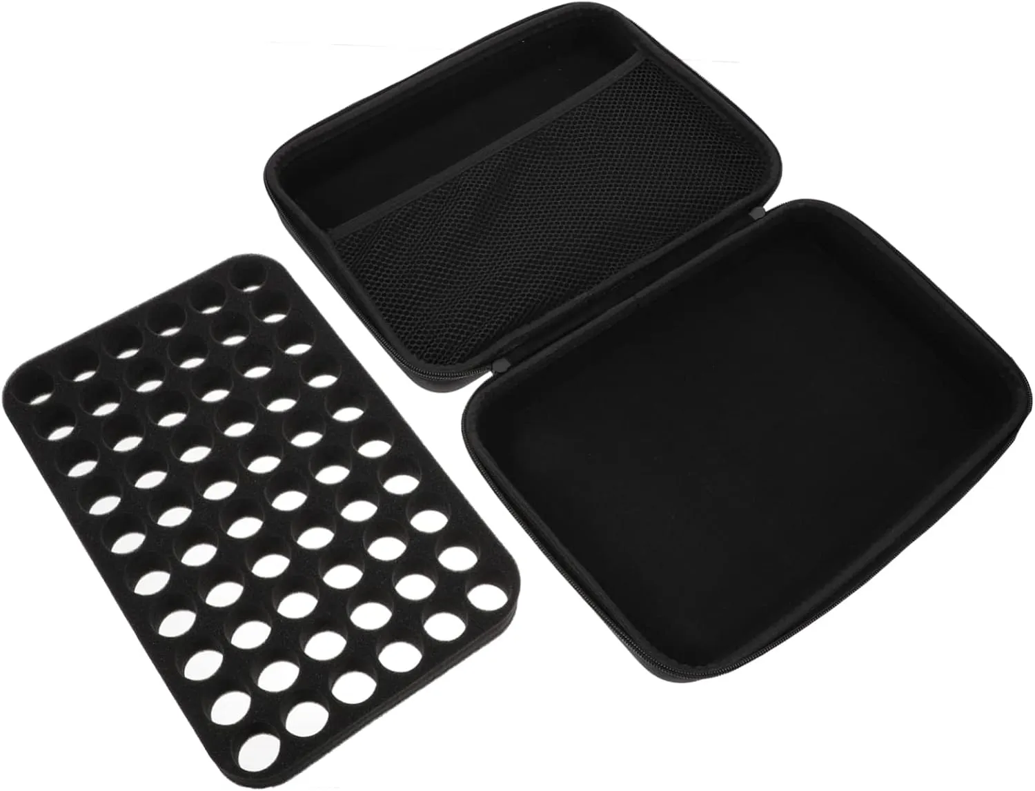 BESTYASH Essential Oil Bottle Bag 60-grid Storage Case Zipper Drop-proof Travel Organizer for Essential Oils