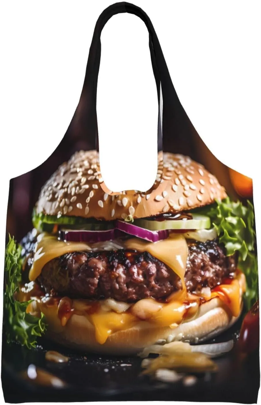 Big Burger Shoulder bag - convenient to carry, suitable for shopping, work and study