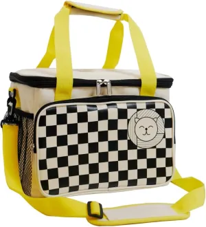 Bigger & Larger 15L Insulated Bag OffWhite- Reusable Cooler Thermal Box, Leakproof Refrigerator Container for Adult Men & Women with Adjustable Shoulder Strap fit for Picnic, Ballgames, Kayaking