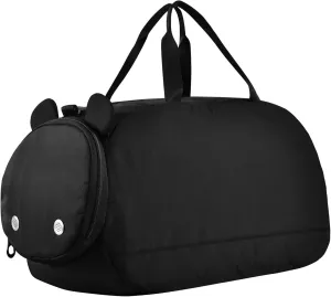 Black Color Duffel Bag with Shoes Compartment Lightweight Carry On Weekender Bag for Travel, Swimming, Dance, Ballet