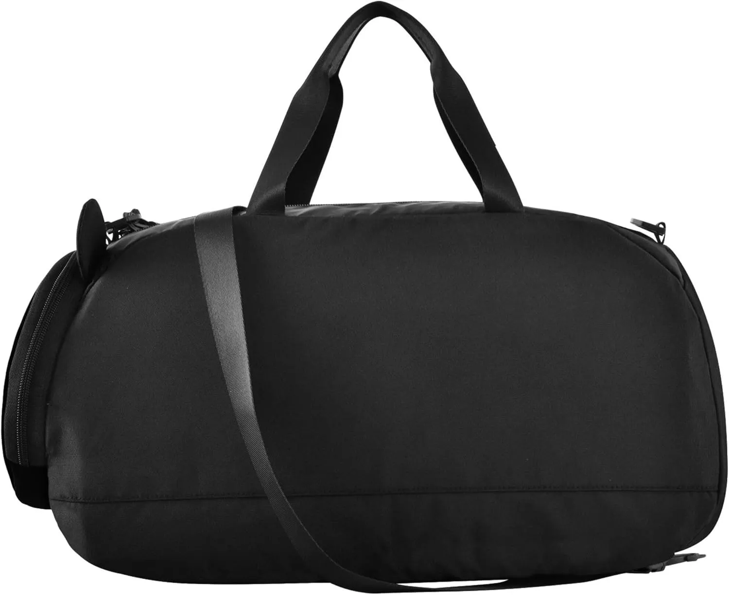 Black Color Duffel Bag with Shoes Compartment Lightweight Carry On Weekender Bag for Travel, Swimming, Dance, Ballet