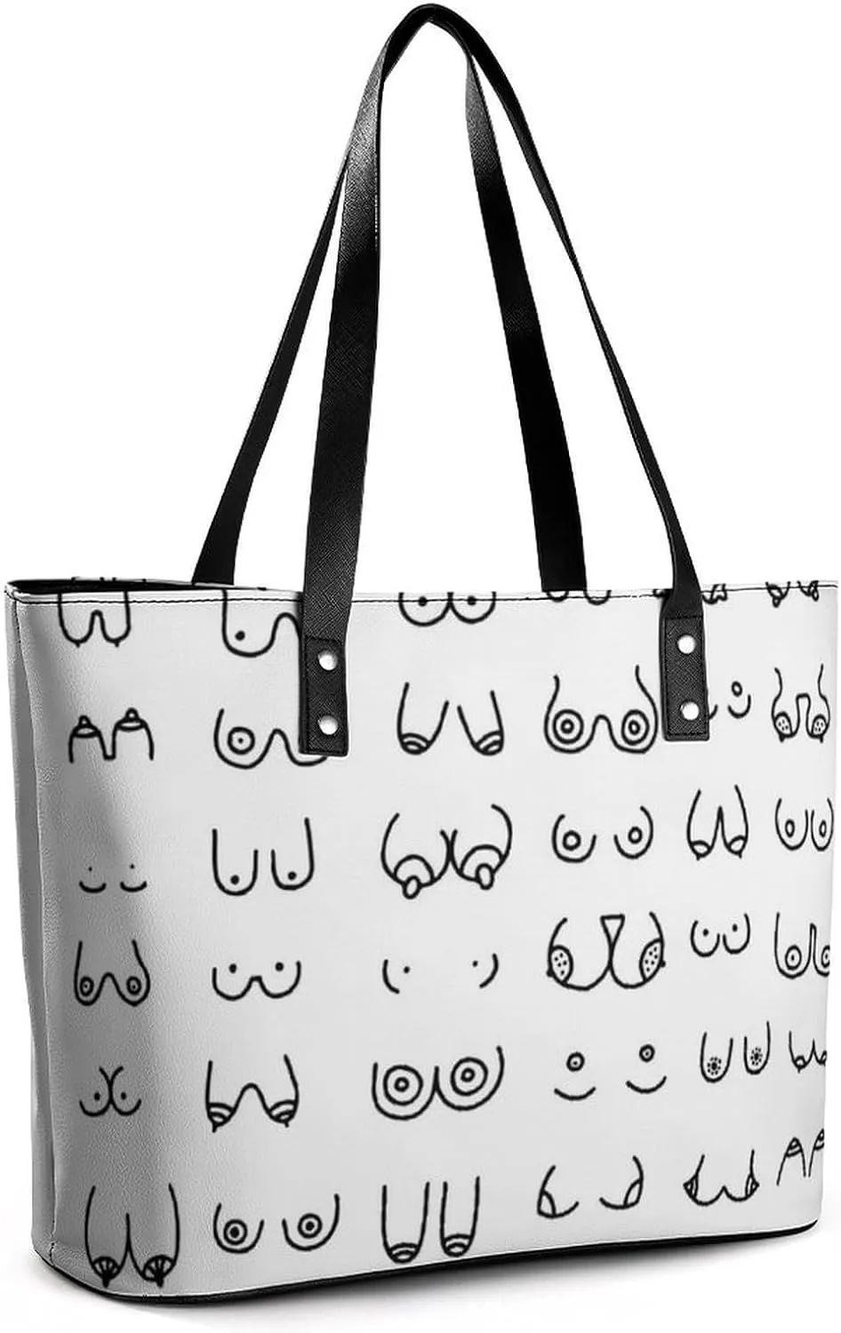 Blue Chinese Landscape Painting Leather Handbag Smooth Wrinkle Resistant Lightweight And Convenient