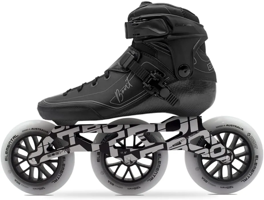 Bont Semi Race III Inline Skates - 2PF Unity 11.8" Frame   Elemental 125mm Wheels   ABEC7 Bearings
