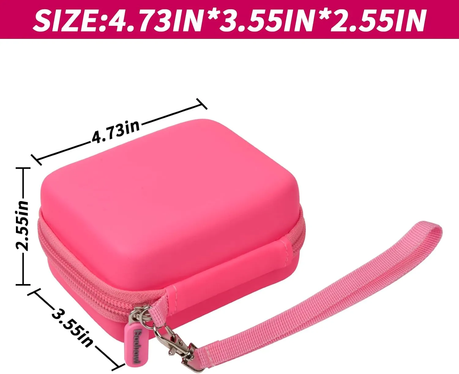 Boobowl Digital Camera Case Compatible with Yifecial/for EROOLU/for VAHOIALD/for Kaisoon/for Kodak Pixpro/for Canon PowerShot ELPH 180 190/ for Sony DSCW800 DSCW830 Kids Cameras -Deep Pink